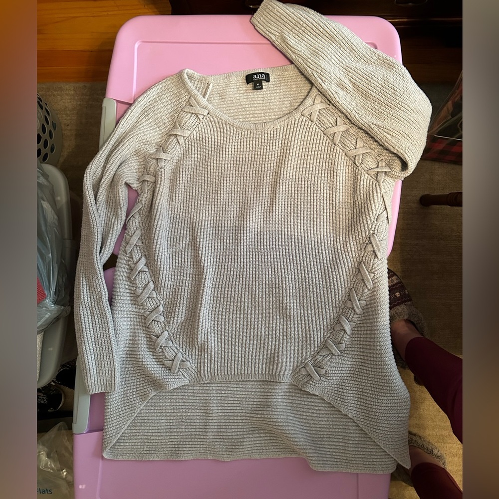 ANA lite gray sweater